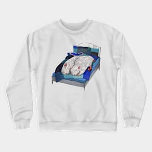 Rats in bed Crewneck Sweatshirt